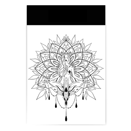 Наклейки для тела PRINT FACTORY Переводная Временная Татуировка Лотос