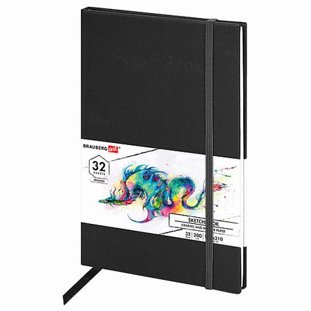 Блокнот BRAUBERG Скетчбук для маркеров 32 листа ohuhu honolulu   маркеров 72 ов