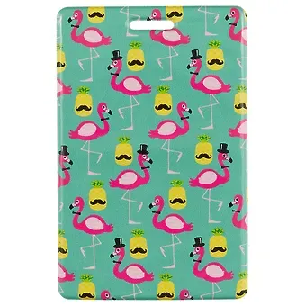 Чехол для карточек Фламинго и ананас с усами (ДК2017-101)