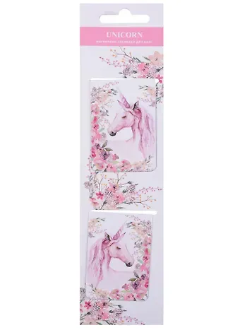 Магнитные закладки «Unicorn», белые, 2 штуки