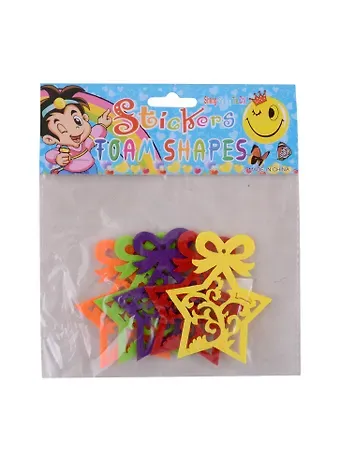 Новогодние вырубки из фетра 2 в шары, звезды