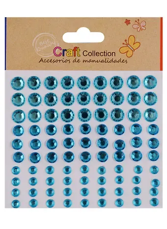 Стразы кристаллы микс размеров голубые