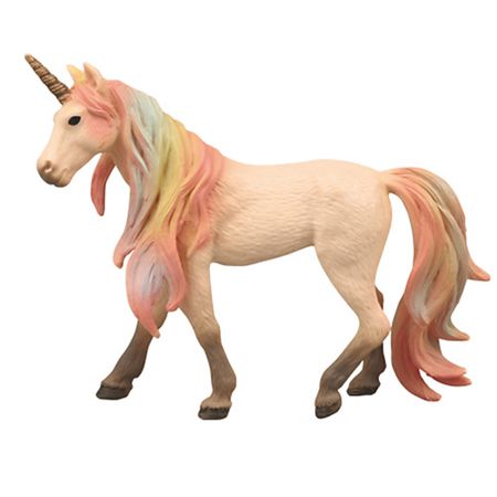 Набор детский MASAI MARA Игрушка семья единорогов с розово-желтой гривой
