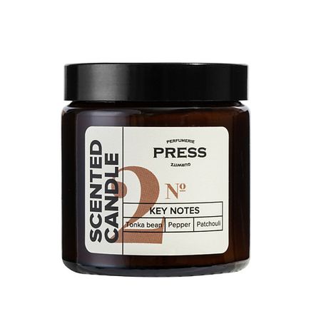 Свеча ароматическая PRESS GURWITZ PERFUMERIE Свеча ароматическая №2 с нотами бобов Тонка, черного перца и пачулли majohn a2 press перьевая ручка ef 0 4 мм