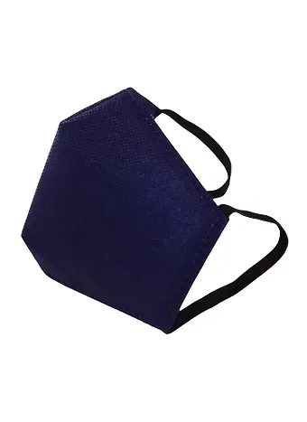 Маска защитная для лица (190х130мм) (р-р S) (спанбонд) (синяя)