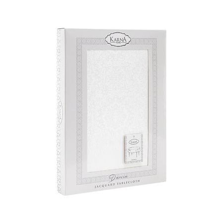 Скатерть KARNA Скатерть жаккард водонепроницаемая DARVIN овальная водонепроницаемая наклейка с котом