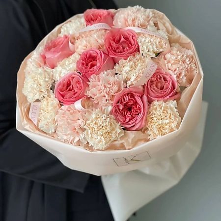 Букет живых цветов KLUMBA Розовые сны розовые мешочки для украшений из эва