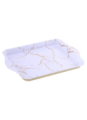 Мини-поднос Мрамор (металл) (21х14)
