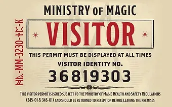 Кардхолдер. Фантастические твари. Билет в министерство (в форме книжки, 215х65 мм)