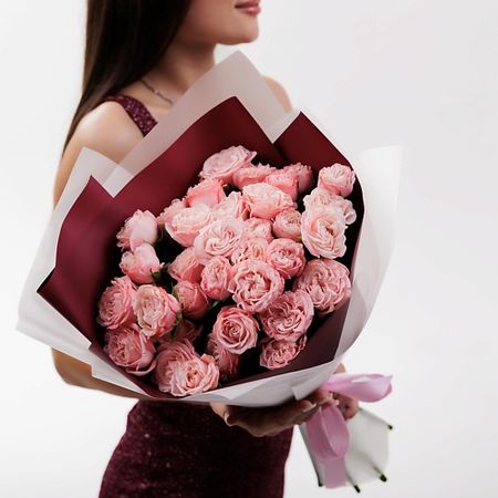 Букет живых цветов БУКЕТНАЯ ЛАВКА 9 Кустовых