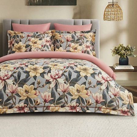 Комплект постельного белья ARYA HOME COLLECTION Постельное Белье из Сатина Exclusive 2 Сп. 200x220 Claudia Розовый