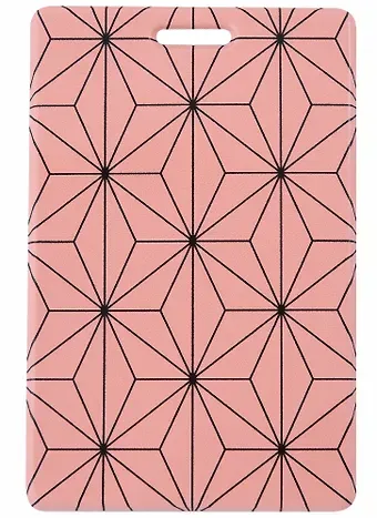 Чехол для карточек вертикальный Аниме Паттерн, розовый