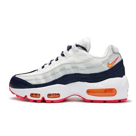 Кроссовки NIKE Кроссовки Air Max 95 Midnight Navy Pure Platinum Laser Orange открыток bounprem laser lomo card 55 шт