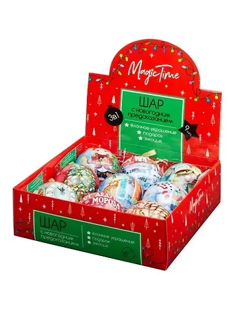 Елочный шар с новогодним пожеланием Кролик (металл) (6,5)