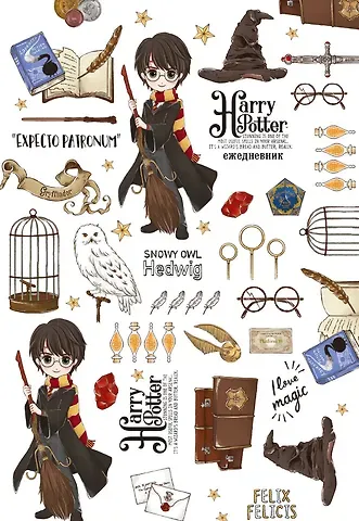 Ежедневник недатированный Гарри Поттер (коллекция Cute kids) (128 стр)