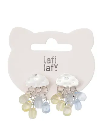 Сережки Lafilaf «Облачка», латунь