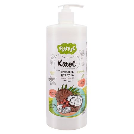 Крем-гель для душа Фрутус Кокос 1000 мл