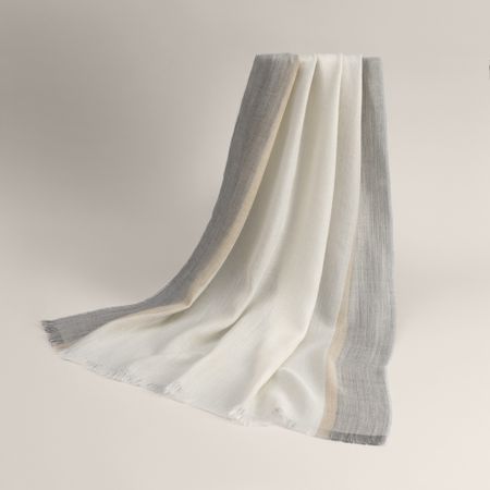 Палантин Togas Мерсье экрю/серый 70х200 см, 1 пр.
