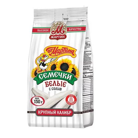 Семечки от Мартина Premium белые с солью, 150 г