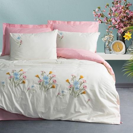 Комплект постельного белья  Cotton Box brode embroidered Двуспальный 8680108067949