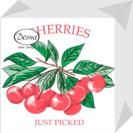 Салфетки Desna design бумажные вишня  40л