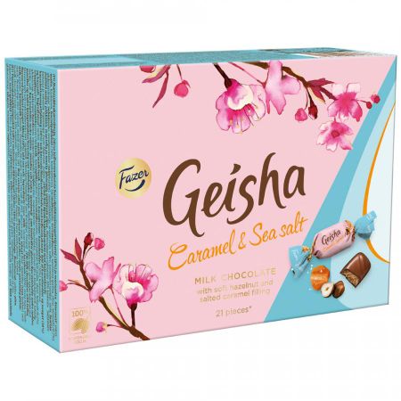 Конфеты Fazer Geisha со вкусом ириса и с морской солью, 150 г