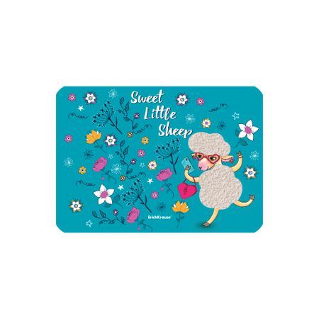 Подкладка настольная пластиковая Erich Krause Flower Sheep A4