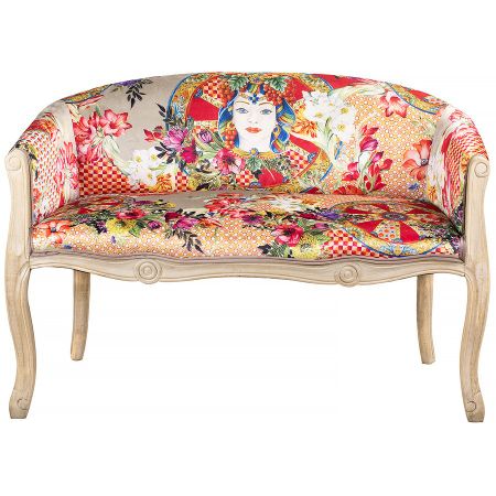 Диван Glasar Рапсодия красный 107х61х70 см