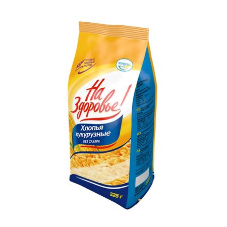 Кукурузные хлопья Кунцево На здоровье! без сахара, 325 г