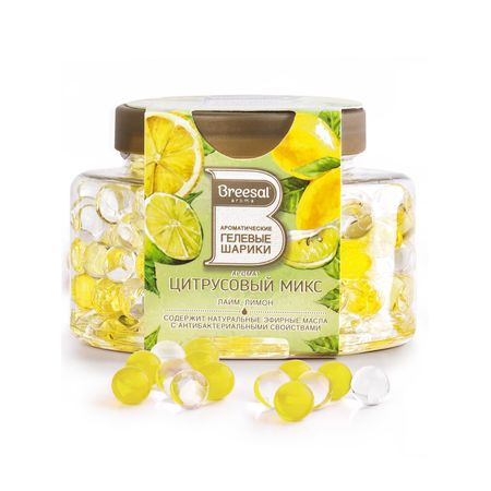 Ароматические гелевые шарики для дома Breesal Цитрусовый микс, 160 мл