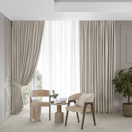 Комплект штор с подхватами Togas Ромуло экрю 260х275 см