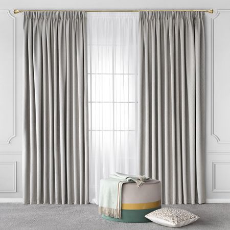 Комплект штор с подхватами Togas Пайнон бежевый 260x275 см