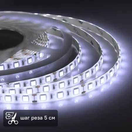Светодиодная лента для контурной подсветки Apeyron SMD5050 12В 10мм 3м 10Вт/м 60диод/м 700лм/м IP65 4К нейтральный свет funzenxin светодиодная лента rgb 12в 120 leds m ip65