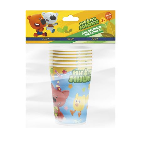 Набор стаканов PrioritY МиМиМишки 250 мл 6 шт пазл origami 4в1 9 16 25 36эл мимимишки фантазеры 03516
