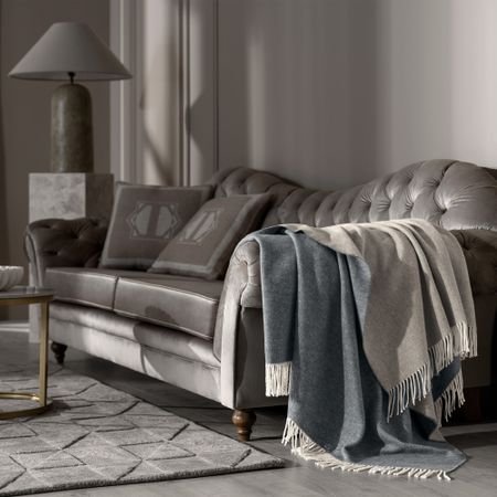 Плед Togas Ферилли бежевый/серый 130х170 см