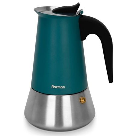 Кофеварка Fissman гейзерная 3242 на 6 порций, нержавеющая сталь, 300 мл