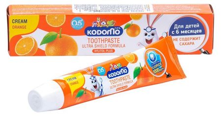 Зубная паста детская Lion Kodomo гелевая с ароматом апельсина с 6 мес. Таиланд, 40 г