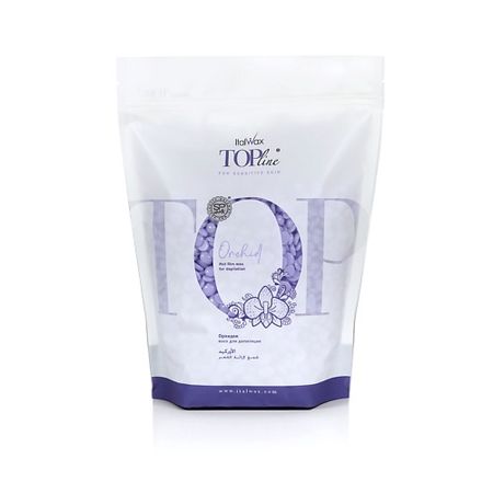 Воск для депиляции ITALWAX Воск горячий (пленочный) Top Line Orchid гранулы воск italwax водорастворимый в банке 400мл 600 гр ультра мягкий