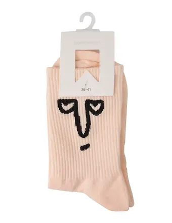 Носки Эмоции (бежевые) (высокие) (36-41) (полиэстер, спандекс) (12-30525-202505-S36)