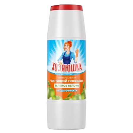 Порошок чистящий Хозяюшка Зелёное яблоко, универсальный, 450 г