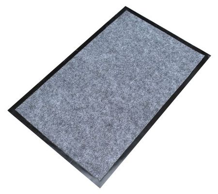 Ковер входной In'Loran влаговпитывающий серый, 90х120 см