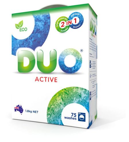 Стиральный порошок DUO Activ, 1,8 кг михаил сергеевич фоминых пять литров красного что необходимо знать о крови ее болезнях и лечении