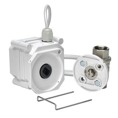 Кран шаровой с электроприводом латунный Gidrolock Ultimate BS Bugatti 3/4 прямой 220 В (11092022)