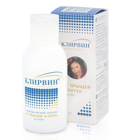 Лосьон для лица КЛИРВИН Аюрведический лосьон от прыщей и пятен на коже судак замороженный фландерр филе на коже 400 г