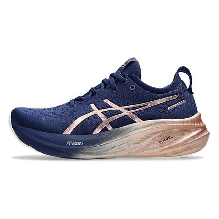 Кроссовки ASICS Кроссовки Гель Nimbus 26 Беговые Низкие Синее золото Женские магнитное кольцо для отвертки vibratite синее
