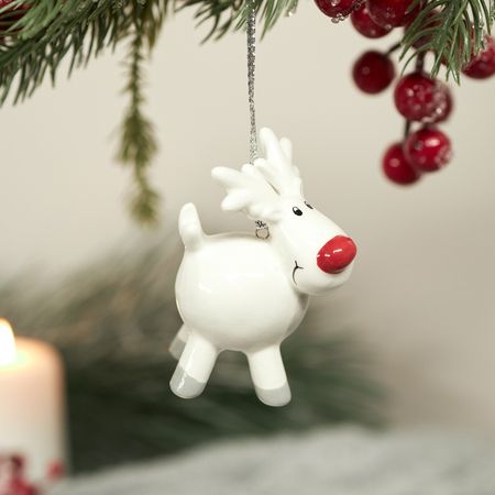 Елочная игрушка Лисичка/Vixen елочная игрушка домашняя кухня белогривая лошадь 6 8x6 4 см дерево белый