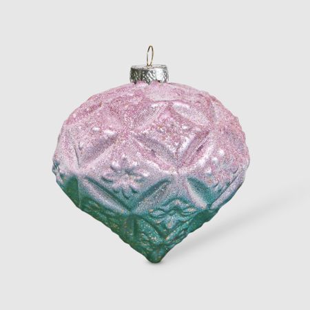 Украшение на елку Baoying yiwen лук синий розовый 10 см