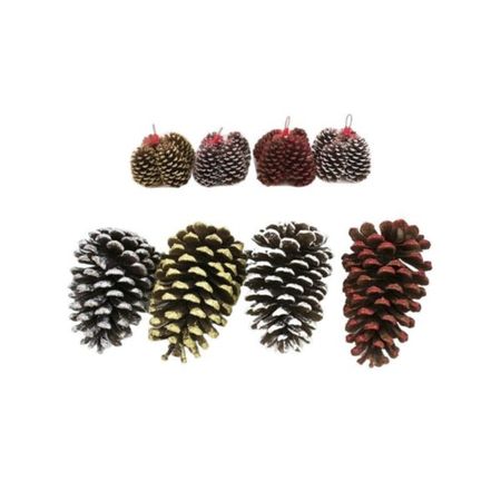 Набор Gerimport Ny шишки декоративные 11 см 4 шт екатерина николаевна калачева обществознание 8 класс контрольные измерительные материалы всероссийская проверочная работа фгос