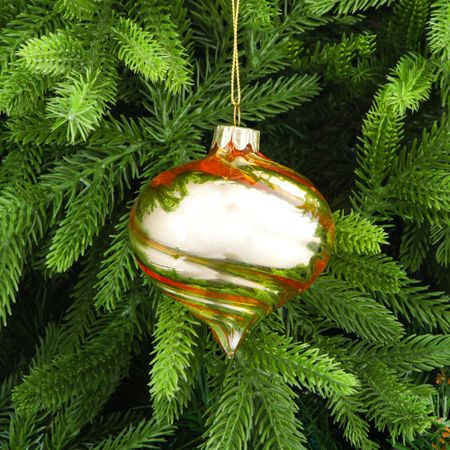 Шар Yancheng Shiny стеклянный новогодний золотой 8 см