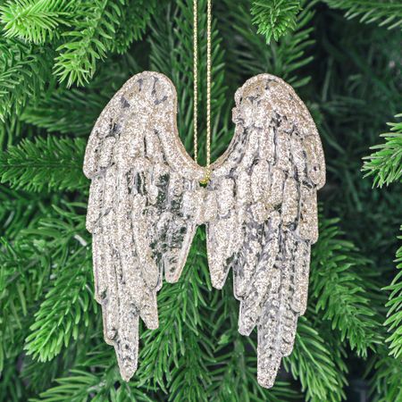 Украшение стеклянное Yancheng Shiny крылья 9х1х7 см виктор николаевич михеев петербургские крылья америки